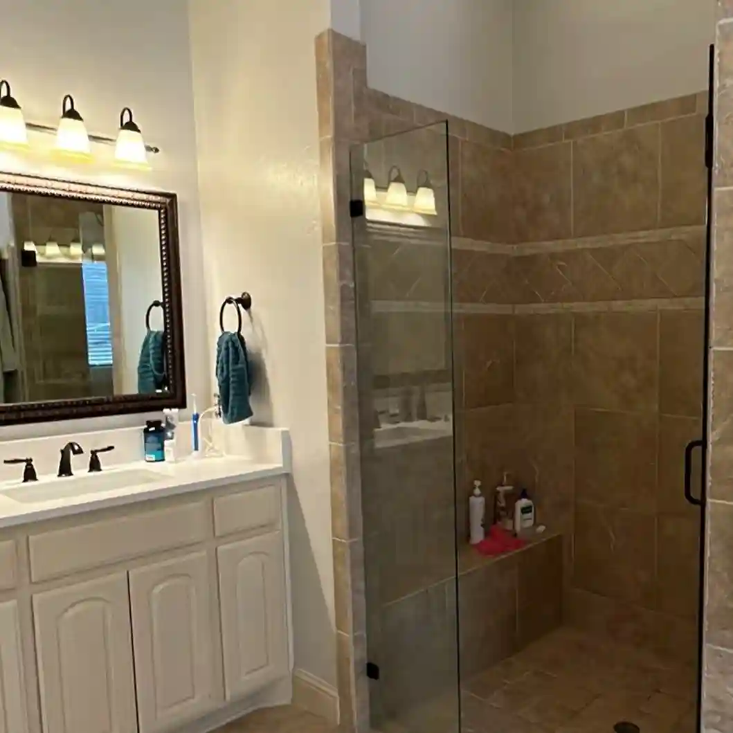Bathroom remodeling and shower remodeling with BLC Construction in Prosper Texas, 75078