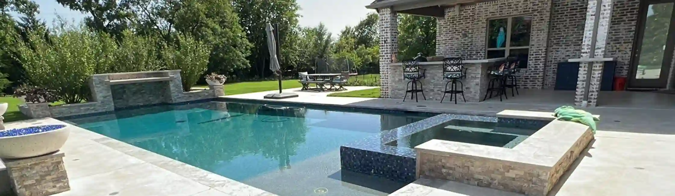 Custom pool builds with BLC Construction in Prosper Texas, 75078