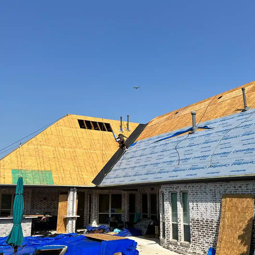 Roof replacement with BLC Construction in Prosper Texas, 75078